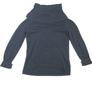 Nautica‎ Women's Size Medium Navy Blue Cowl Neck Pullover Sweater